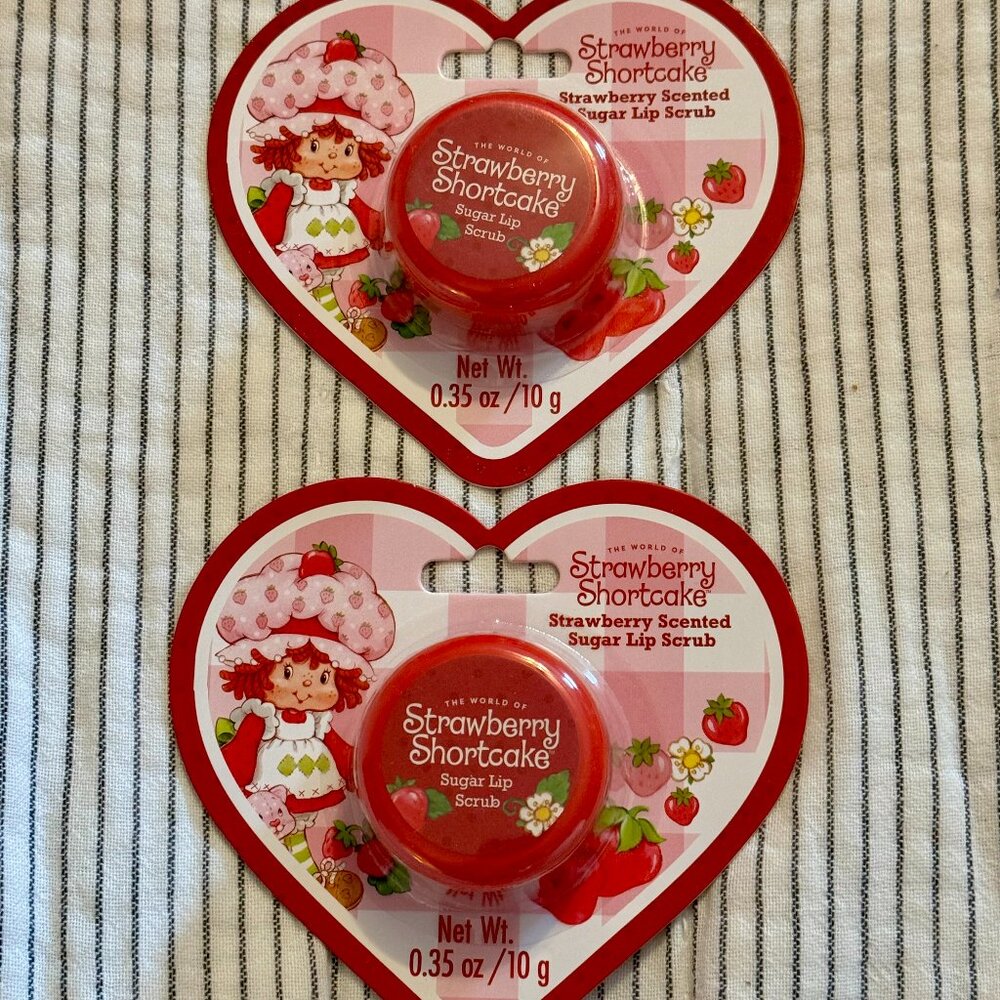 2 Strawberry Shortcake Scented Sugar Lip Scrub